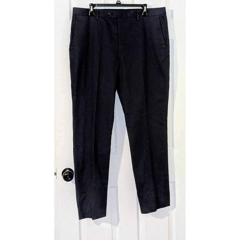 J. Crew Bowery Dress Pants Navy Blue Size 36x32 NWT $158 FLAW‎